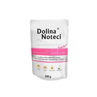 DOLINA NOTECI pies Junior serca indyka z wątróbką z gęsi 100g
