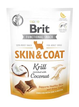 Brit pies Care snack 150g skin&coat krill 