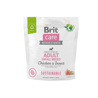 BRIT CARE DOG SUSTAINABLE SMALL CHICKEN INSEKT 1KG
