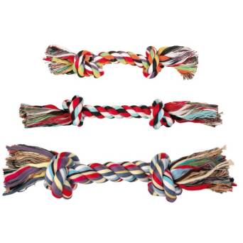 TRIXIE zabawka kolorowy sznur bawełniany 40cm TX3276