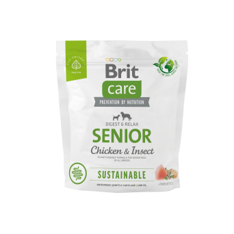 Brit Care dog sustainable senior chicken insect 1kg