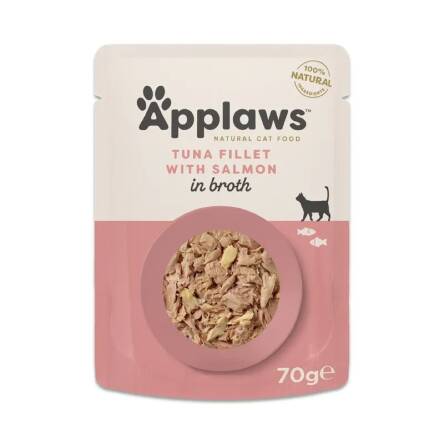 Applaws 70g sasz.rosołek tuńczyk z łososiem