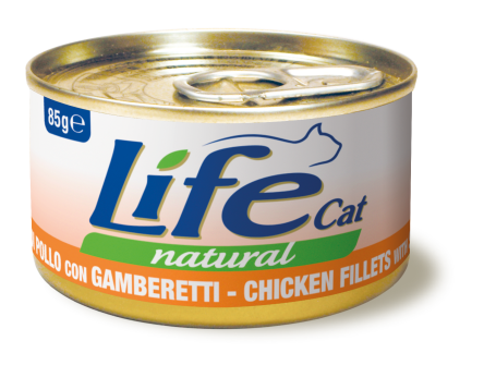 Lifecat 85g kons.kura-krewetki