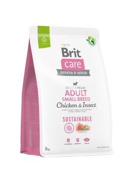 BRIT CARE DOG SUSTAINABLE SMALL CHICKEN INSEKT 3KG