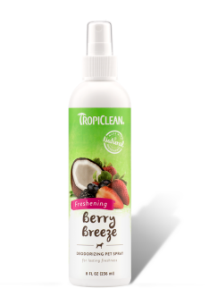 TROPICLEAN Berry Breeze Deodorizing Pet Spray 236ml- preparat eliminujący nieprzyjemne zapachy o zapachu jagód dla psów, kotów i małych gryzoni