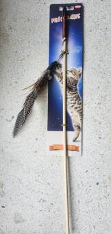 Zab.Nobby kot-wędka z piórkiem 21cm; 45cm-50cm