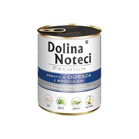 DOLINA NOTECI pies Dorsz z brokułami 800g