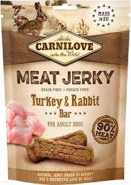 Carnilove pies 100g jerky turkey $ rabbit bar