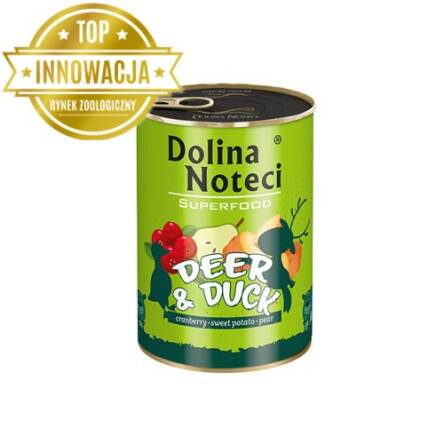 DOLINA NOTECI pies SuperFood 400g Jeleń / Kaczka