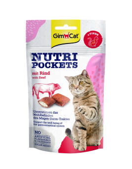 Gimcat kot nutri pock 60g wołowina+fiber