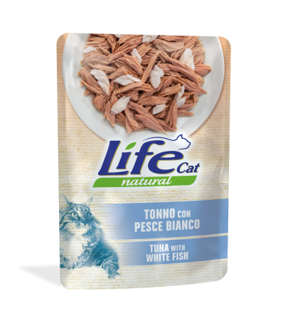 Lifecat 70g sasz.tuńczyk-biała ryba