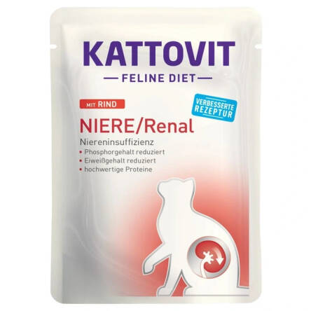 Kattovit 85g sasz.nire/renal wół dieta kot