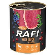 Rafi pies 800g kons. kaczka,borówka/żurawina