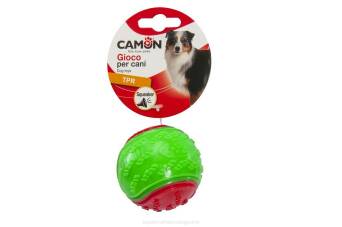 Camon pies TPR piłka duo kolor z dźwiękim 6cm