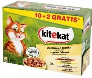 Kitekat 10+2 Drobiowe danie w galarecie