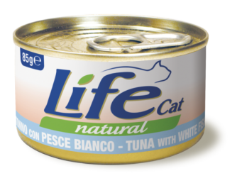 Lifecat 85g kons.tuńczyk-biała ryba 