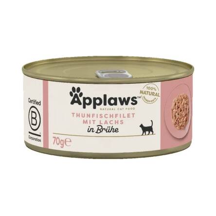 Applaws 70g puszka tuńczyk łosoś bulion