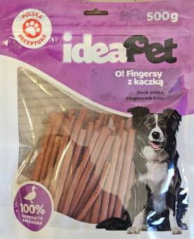 Przysmak IdeaPet 500g fingersy kaczka