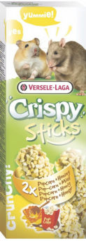 VERSELE-LAGA Crispy Stick Hamster-Rats 110g - 2 kolby popcornowo - miodowe dla chomików i szczurów