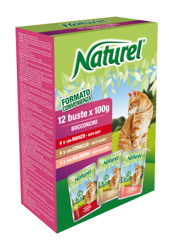 Lifecat Naturel 100gx12szt sasz.sos wół/królik/łosoś