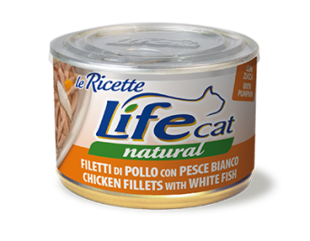 Lifecat 150g Le Ricette kura+biała ryba/dynia