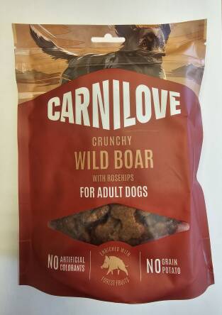 CARNILOVE Crunchy Snack Wild Boar&Rosehips Dog 200g 