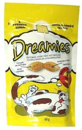 DREAMIES Z SEREM - przysmak dla kota 60g