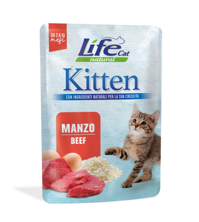 Lifecat 70g sasz.kitten wół