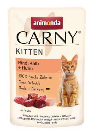 Animonda kot 85gr carny kitten wół/ciel/kura