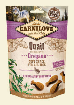 CARNILOVE Semi-Moist Snack Quail&Oregano Dog 200g
