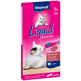Vitakraft cat liquid snack 6szt wątróbka+biotyna