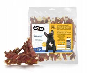 Przysmak Hau&Miau paski ryby z kaczką 0,5kg