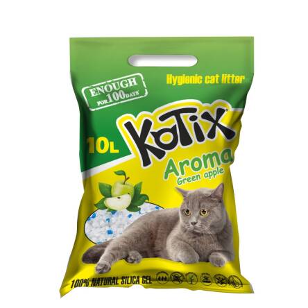 Piasek Silica gel KOTIX 10L green apple (4kg)