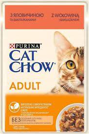 Purina CAT CHOW 85g z wołowiną i bakłażanem w galaretce