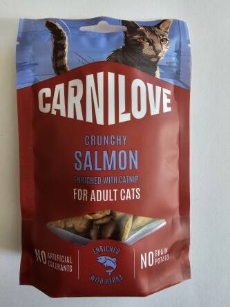 Carnilove cat snack 50g crunchy salomon