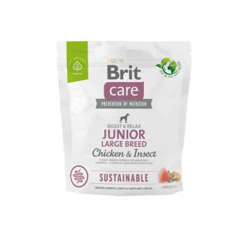 Brit Care dog sustainable junior Large Breed chicken insect 1kg