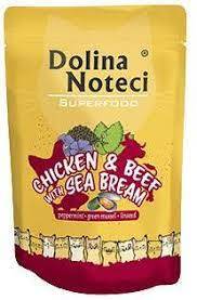 DOLINA NOTECI SuperFood 85g kot kurczak i wołowina z doradą