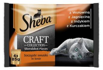 Sheba 4x85g Bonus CrafftCellect Soczyste Smaki