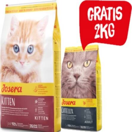 JOSERA Kitten 10kg+ 2kg Catelux gratis
